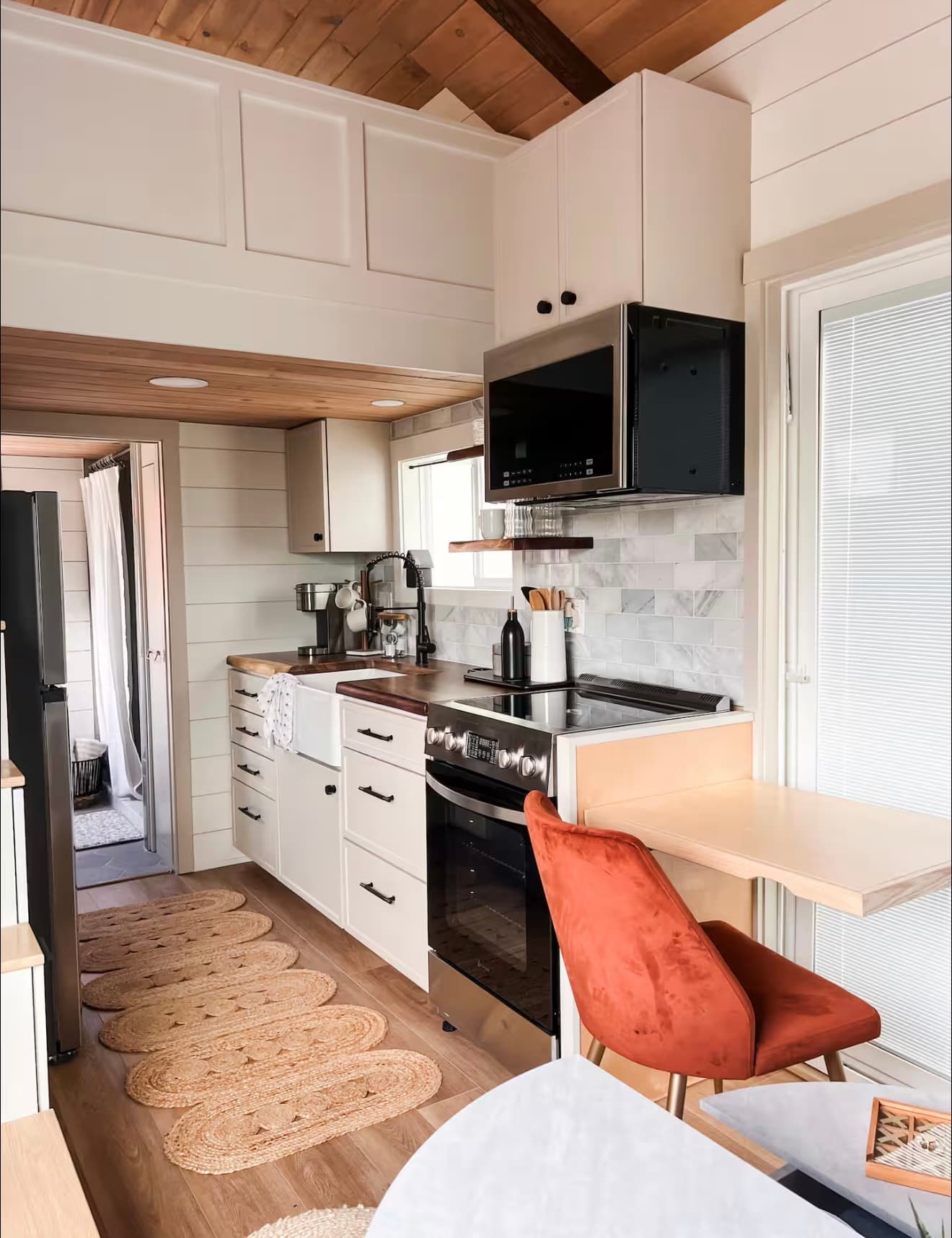 Kitchen Detail — Farmhouse sink, butcher block, and custom cabinetry